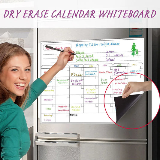 Ultimate Family Organizer: Magnetic Whiteboard Calendar for Busy Households